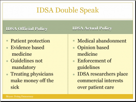 IDSA Lyme Double Speak