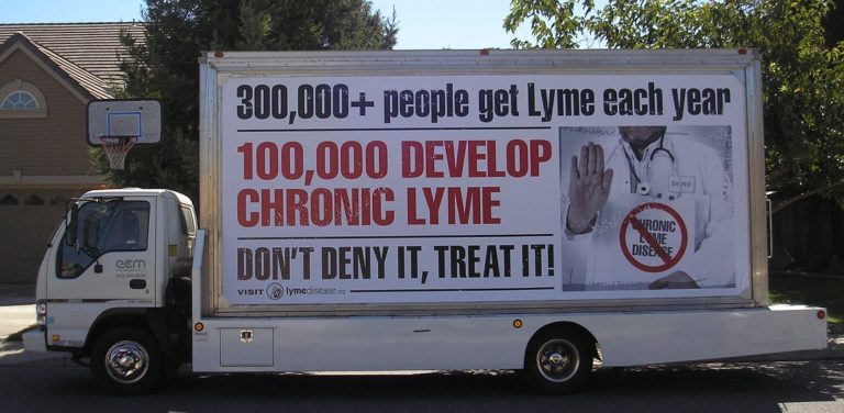 Why is this message truck circling San Francisco’s Moscone Center?