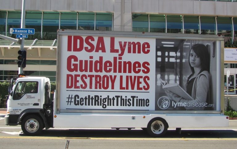 TOUCHED BY LYME: Yes, the IDSA noticed us in San Diego