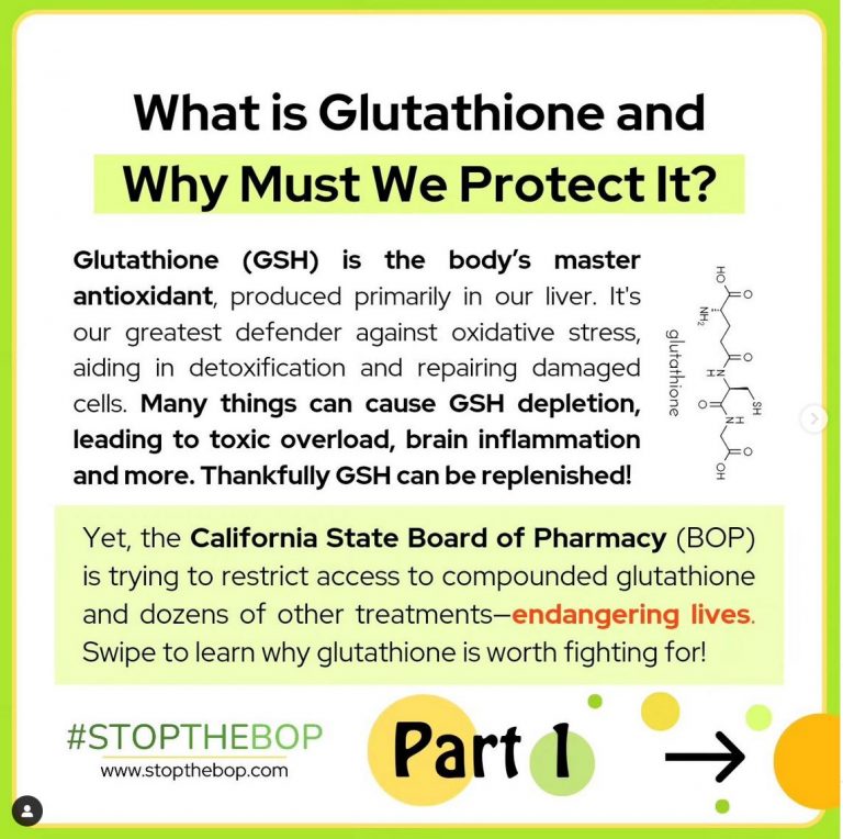 What is glutathione and why must we protect patient access to it?